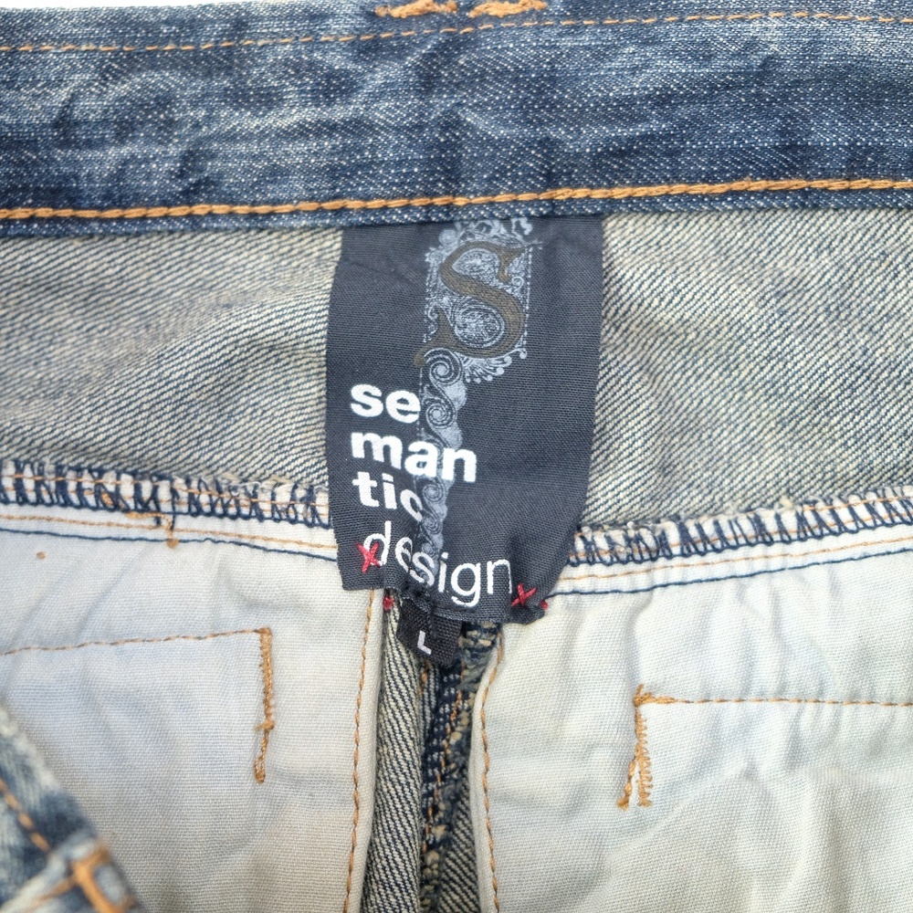 Semantic design distressed mutipocket heavy weigh… - image 4